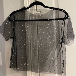 Iridescent and Mesh Top